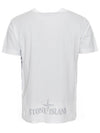 Men's Big Logo Camo Short Sleeve T-Shirt White - STONE ISLAND - BALAAN 3