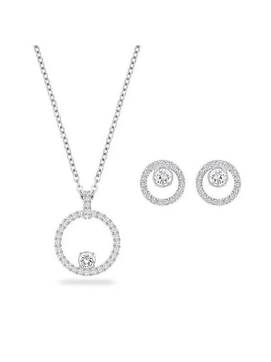 Constella Necklace And Earrings Set Silver - SWAROVSKI - BALAAN 1