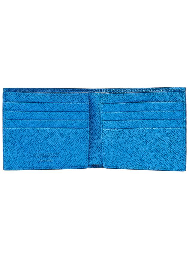 TB Logo Bifold Grainy Leather Half Wallet Vivid Blue - BURBERRY - BALAAN 11