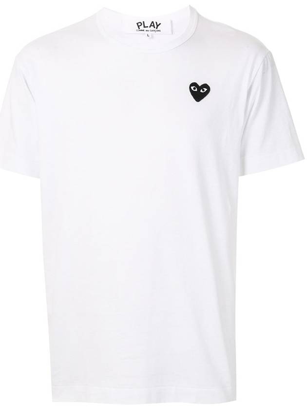 Play Red Heart Waffen Short Sleeve T-Shirt White P1 T108 2 - COMME DES GARCONS - BALAAN 3