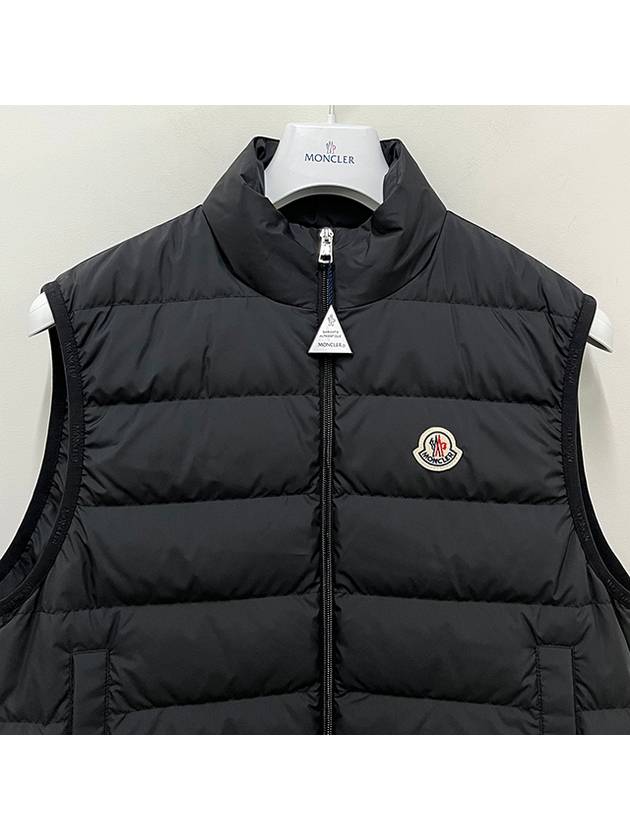 Men s Logo Patch CONTRIN Down Padding Vest Black 1A00076 54A81 999 - MONCLER - BALAAN 3