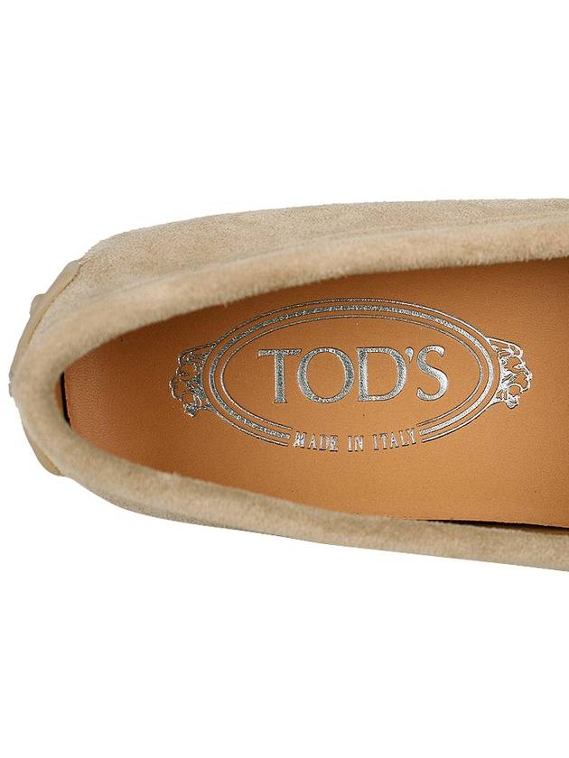 Gommino Suede Driving Shoes Beige - TOD'S - BALAAN 9