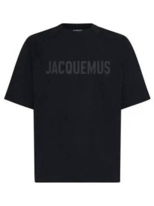 Le Typo Short Sleeve T-Shirt Black - JACQUEMUS - BALAAN 2