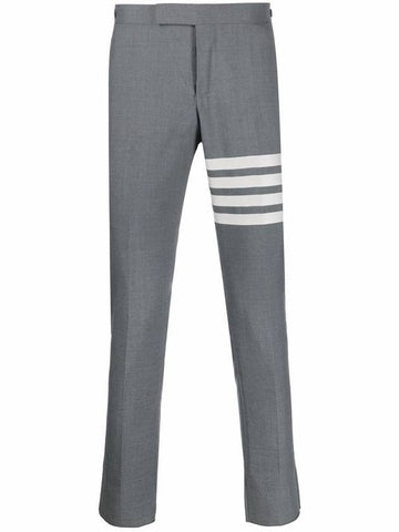 4 Bar Low Rise Slacks Grey - THOM BROWNE - BALAAN 1