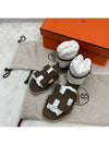 Women s Santorini sandals slippers 37 etope leather - HERMES - BALAAN 7