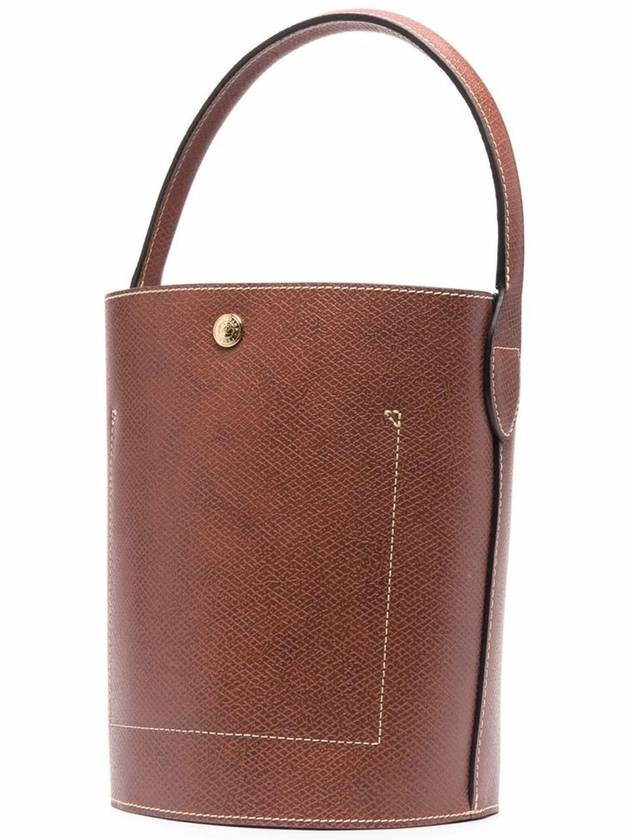 Epure Leather Bucket Bag Brown - LONGCHAMP - BALAAN 5