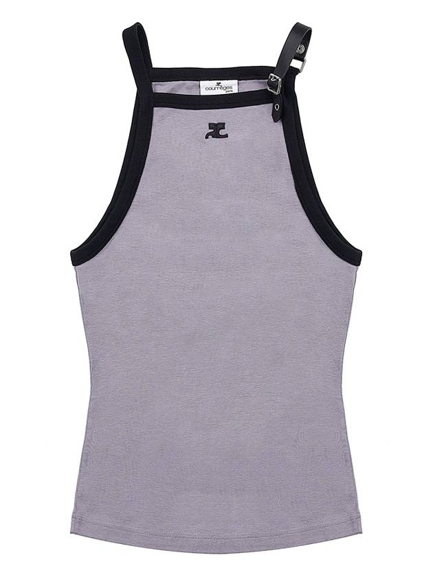 Buckle Contrast Sleeveless Smoke Grey - COURREGES - BALAAN 10