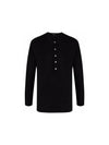 Henry Neck Long Sleeve T-Shirt Black - TOM FORD - BALAAN 2