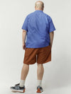 Seersucker Traveler Shortsleeve Shirts Blue - BOOVOOM - BALAAN 5