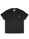 Logo Cotton Short Sleeve T-Shirt Dark Grey - WOOYOUNGMI - BALAAN 3