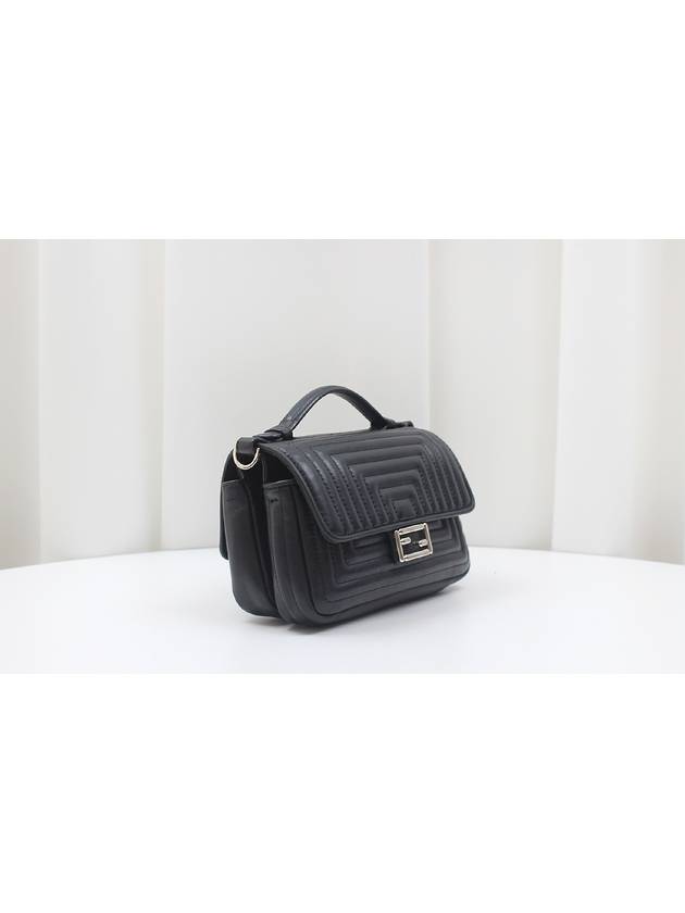 Micro Double Black Baguette Cross Bag 3M0371 - FENDI - BALAAN 3