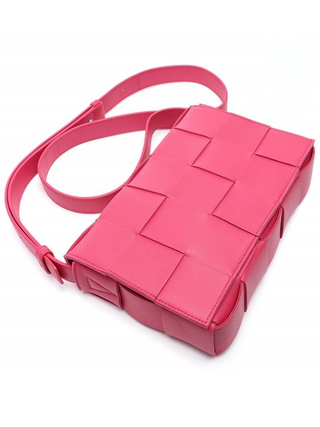 Intrecciato Cassette Cross Bag Cranberry - BOTTEGA VENETA - BALAAN 6