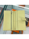 Bean long wallet lemon green silver mizore - HERMES - BALAAN 2