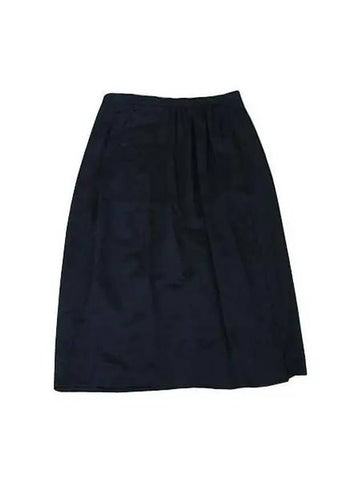 Navy Simple Skirt - BURBERRY - BALAAN 1