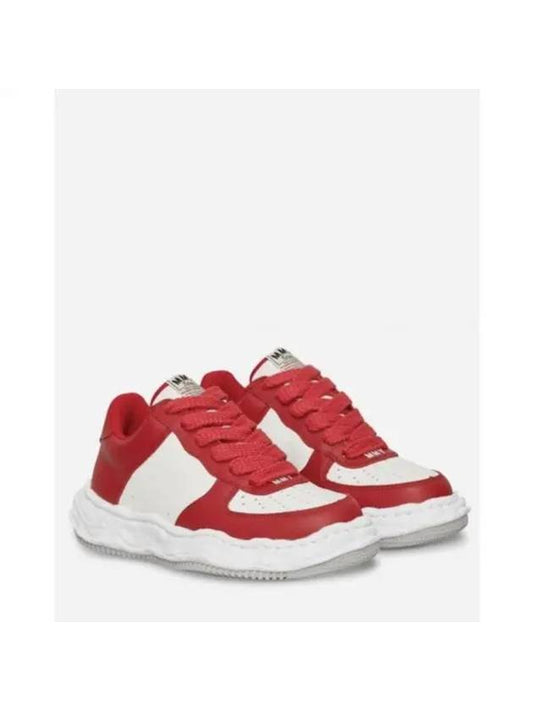 Wayne OG Sole High Top Sneakers Red White - MIHARA YASUHIRO - BALAAN 1