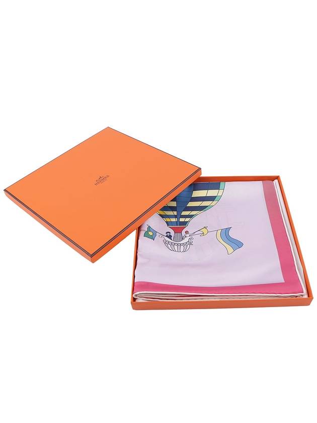 Les Folies Du Ciel Reversible 90 Scarf Rose - HERMES - BALAAN 3