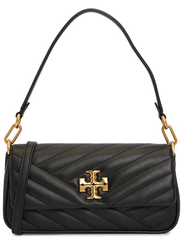 Kira Chevron Flap Small Shoulder Bag Black - TORY BURCH - BALAAN 2