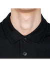 Men's Embroidered Logo Cotton Polo Shirt Black - BURBERRY - BALAAN 6