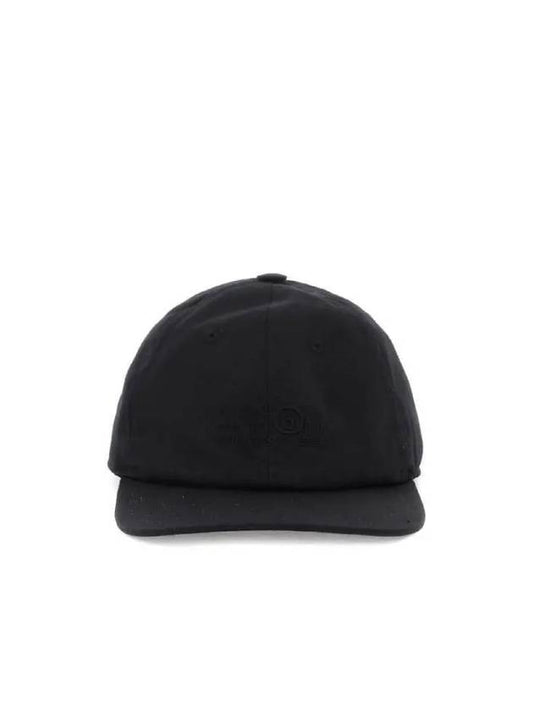 MM6 Maison Margiela Number Logo Embroidered Cotton Blend Ball Cap SH0TC0002 S78611 900 - MAISON MARGIELA - BALAAN 1