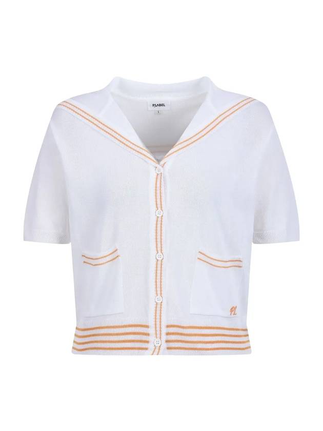 Sailor collar color combination short sleeve knit MK3MD355ORE - P_LABEL - BALAAN 9