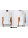 Chest Logo Short Sleeve PK Shirt White - CP COMPANY - BALAAN.