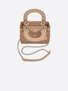 Lady Cannage Lambskin Antique Mini Tote Bag Blush - DIOR - BALAAN 4