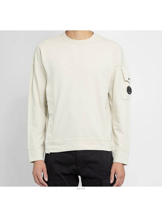 Lens Wappen Sweatshirt Ivory - CP COMPANY - BALAAN 2