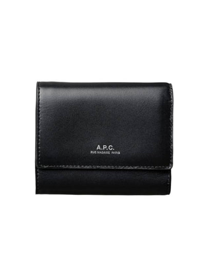 Lois Compact Small Half Wallet Black - A.P.C. - BALAAN 2