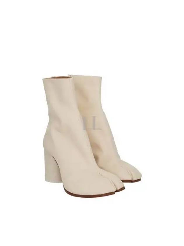 Tabi Ankle Leather Middle Boots Ivory - MAISON MARGIELA - BALAAN 2