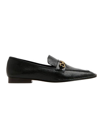 Women's PERRINE Leather Loafers Perfect Black - TORY BURCH - BALAAN 1