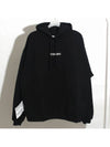 Logo Label Hoodie Black White - VETEMENTS - BALAAN 2