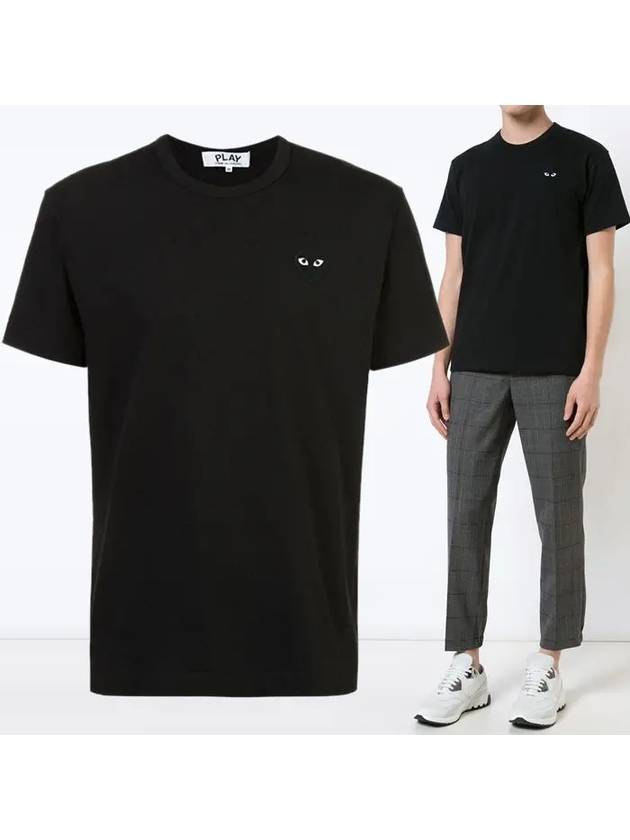 Black Waffen Short Sleeve TShirt T064 Black - COMME DES GARCONS - BALAAN 1