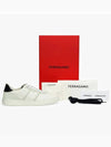 Signature Low Top Sneakers White - SALVATORE FERRAGAMO - BALAAN 5