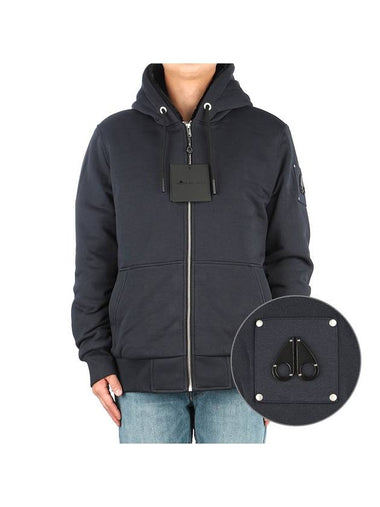 Classic Bunny Zip Up Hoodie Black Lining Navy - MOOSE KNUCKLES - BALAAN 1