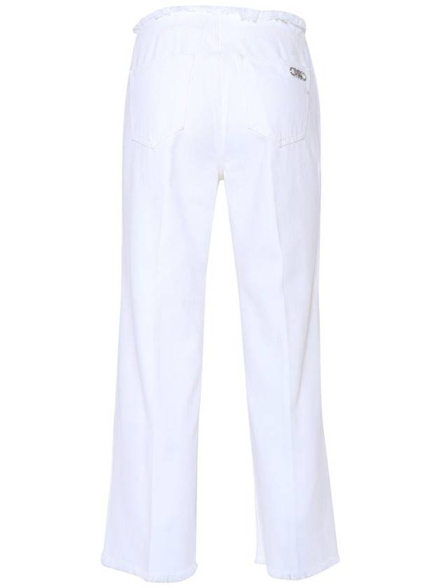 Denim Straight Pants MS4904P80V 117 White - MICHAEL KORS - BALAAN 4