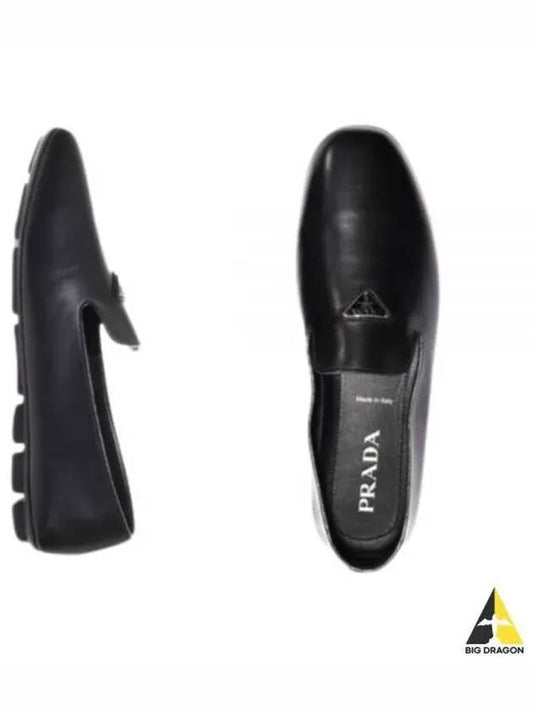 Triangle Logo Loafers Black - PRADA - BALAAN 2