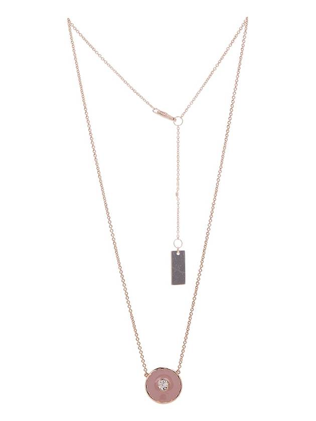 Reversible Medallion Pendant Necklace Pink - MARC JACOBS - BALAAN.