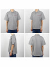 RWB Pocket Interlock Cotton Short Sleeve Polo Shirt Grey - THOM BROWNE - BALAAN 3