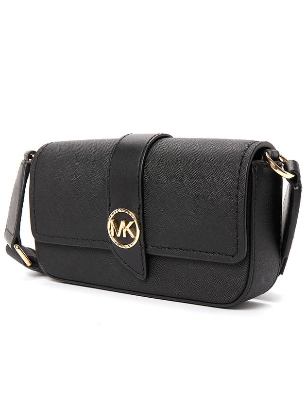 Greenwich Small Saffiano Leather Sling Cross Bag Black - MICHAEL KORS - BALAAN 3