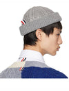 4-Bar Beanie Grey - THOM BROWNE - BALAAN 6