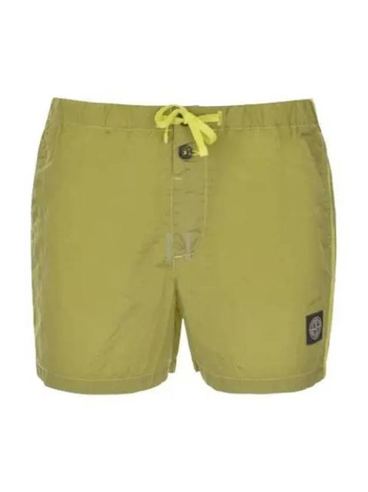 Swimming Nylon Trunk Shorts Lemon Green - STONE ISLAND - BALAAN 2