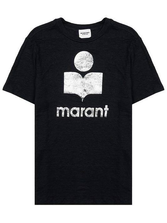 Zwell Logo Print Short Sleeve T-Shirt Black - ISABEL MARANT - BALAAN 2