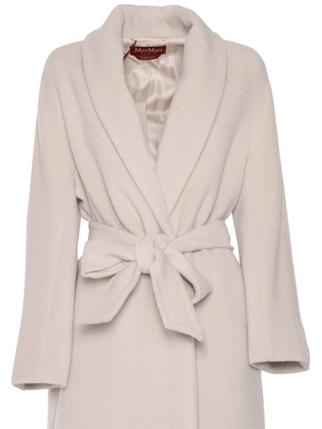 Alpaca wool single coat beige - MAX MARA - BALAAN 4