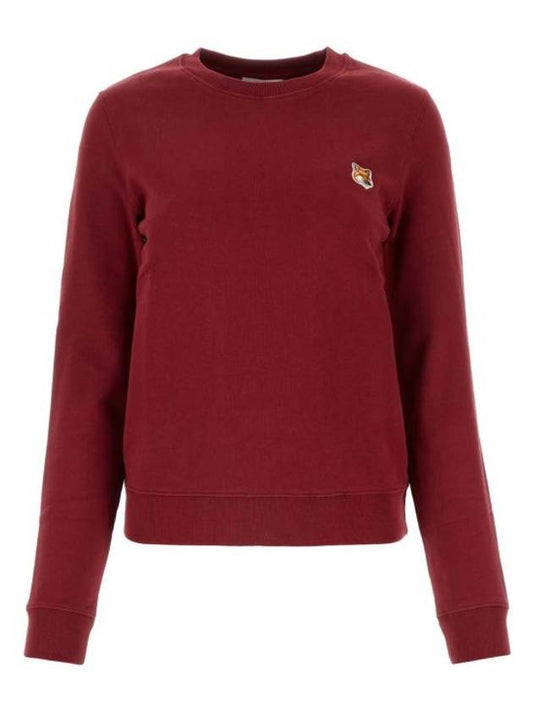 Fox Head Patch Regular Sweatshirt Red - MAISON KITSUNE - BALAAN 1