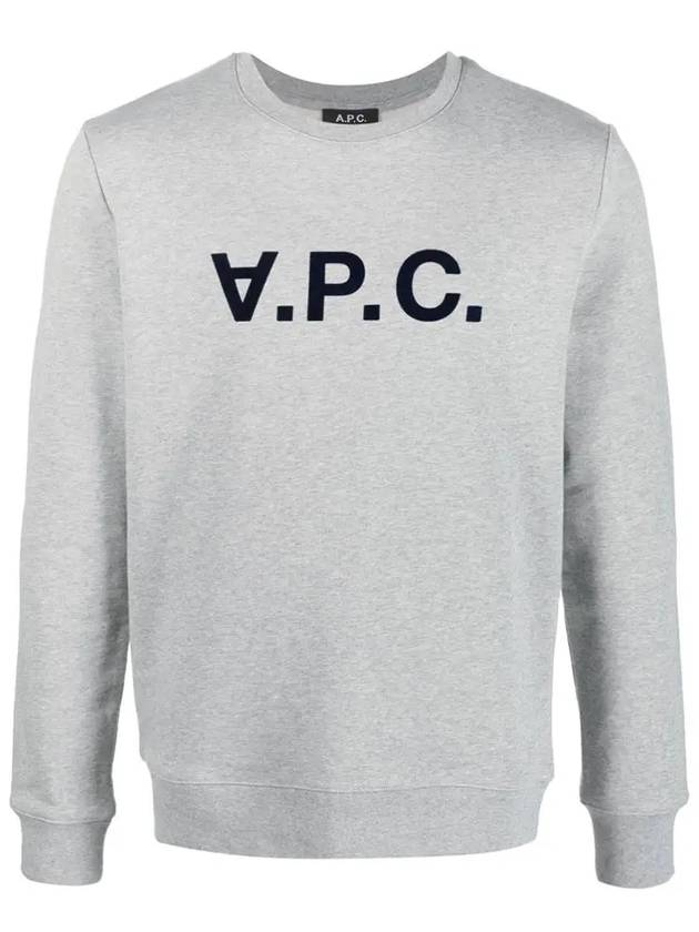 VPC Logo Crew Neck Sweatshirt Grey - A.P.C. - BALAAN 3