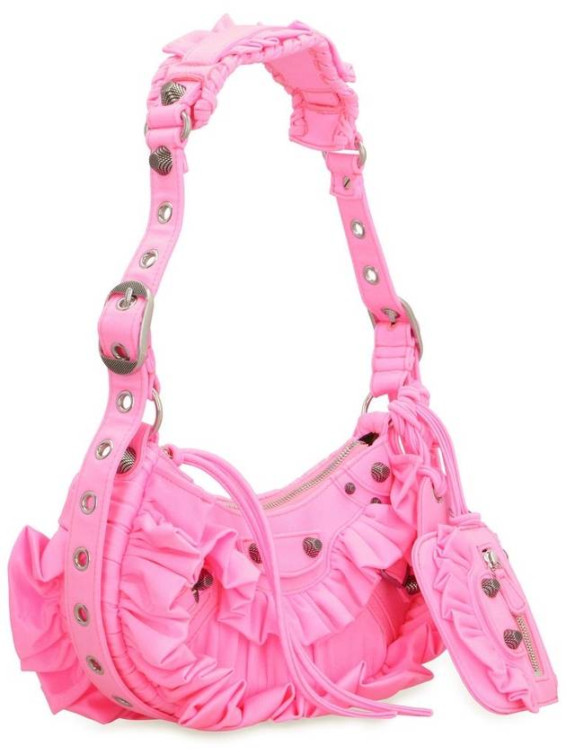 Lecagol ruffle detail XS shoulder bag acid pink - BALENCIAGA - BALAAN 3