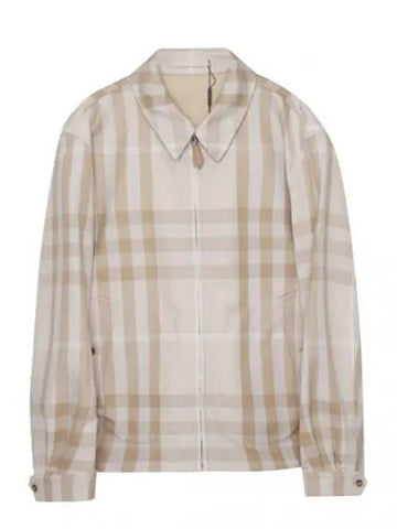 Reversible Check Cotton Harrington Jacket Men - BURBERRY - BALAAN 1