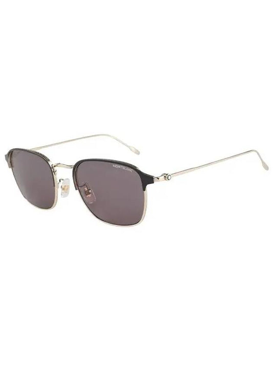 Sunglasses MB0189S 004 Lower Gold Frame Metal Men Women - MONTBLANC - BALAAN 2