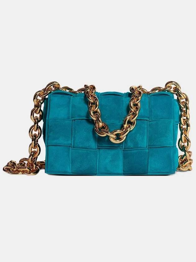 Chain Cassette Suede Shoulder Bag Blaster - BOTTEGA VENETA - BALAAN 2