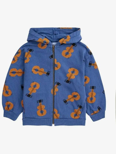 Kids Acoustic Guitar All-Over Hooded Jacket Blue - BOBO CHOSES - BALAAN 2